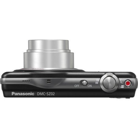 Panasonic DMCSZ02K 16MP Digital Camera with 2.7-Inch LCD Screen (Black)