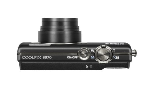 Nikon Coolpix S570 12MP Digital Camera with 5x Wide Angle Optical Vibration Reduction (VR) Zoom and 2.7-Inch LCD