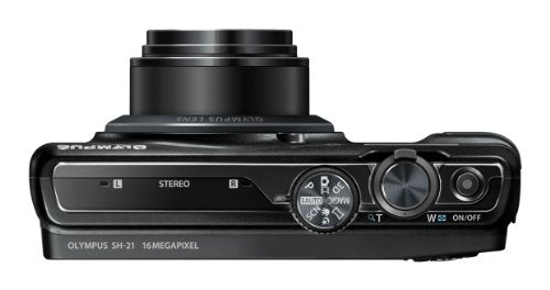 Olympus SH-21 Black - 16 MP - International Version (No Warranty)
