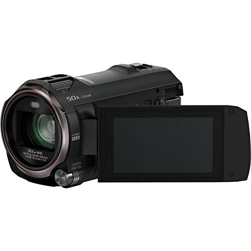 Panasonic Full HD Video Camera Camcorder HC-V770, 20X Optical Zoom, 1/2.3-Inch BSI Sensor, HDR Capture, Wi-Fi Smartphone Multi Scene Video Recording (Black)