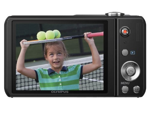 OM SYSTEM OLYMPUS VR-320 14 MP Digital Camera with 12.5x Optical Zoom and 3" LCD (Black) (Old Model)