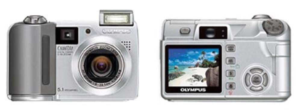 OM SYSTEM OLYMPUS Camedia C5500 5.1MP Digital Camera with 5x Optical Zoom