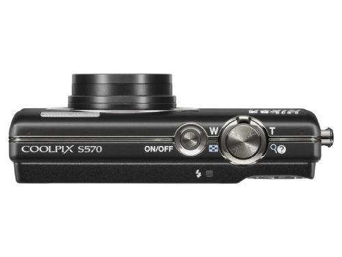 Nikon Coolpix S570 12MP Digital Camera with 5x Wide Angle Optical Vibration Reduction (VR) Zoom and 2.7-Inch LCD