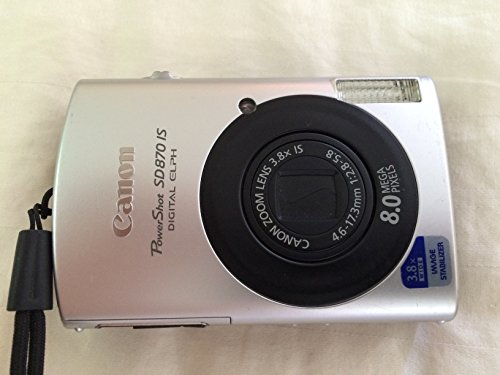 Canon PowerShot SD870IS 8MP Digital Camera with 3.8x Wide Angle Optical Image Stabilized Zoom
