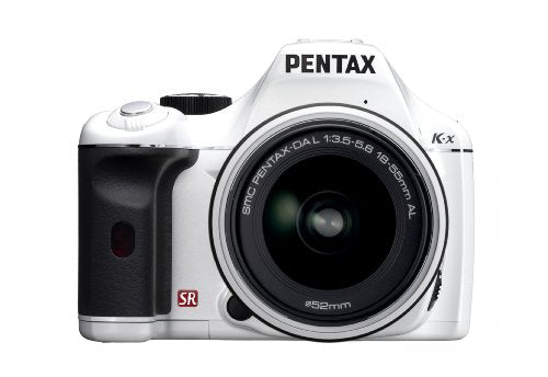 Pentax K-x 12.4 MP Digital SLR with 2.7-inch LCD and 18-55mm f/3.5-5.6 AL Lens (White)