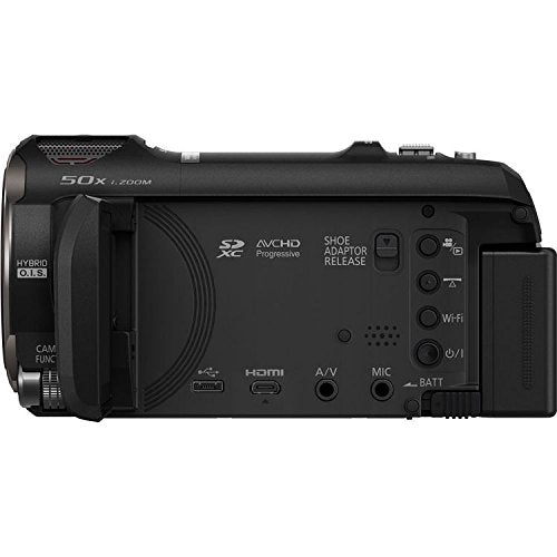 Panasonic Full HD Video Camera Camcorder HC-V770, 20X Optical Zoom, 1/2.3-Inch BSI Sensor, HDR Capture, Wi-Fi Smartphone Multi Scene Video Recording (Black)