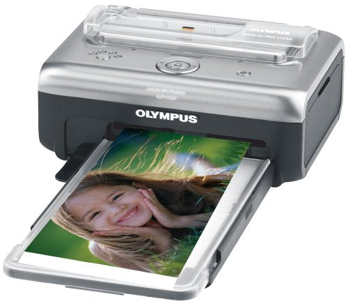OM SYSTEM OLYMPUS D555 5MP Digital Camera with 2.8x Optical Zoom & ILP-100 Photo Printer Bundle