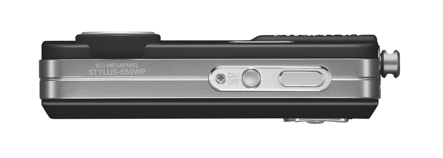 Olympus Stylus 550WP 10MP Waterproof Digital Camera with 3x Optical Zoom and 2.5-inch LCD (Black)
