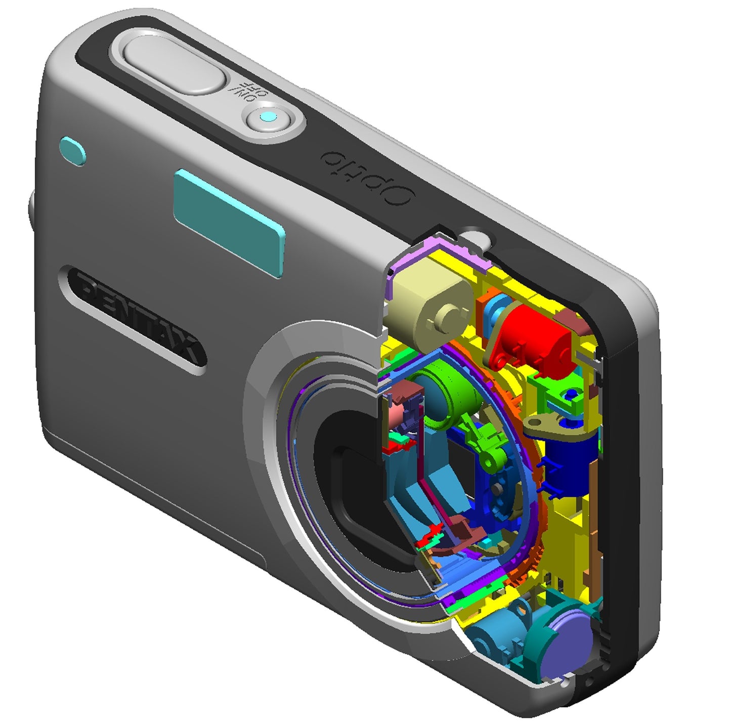 Pentax Optio A10 8MP Digital Camera with 3x Optical Zoom and Shake Reduction