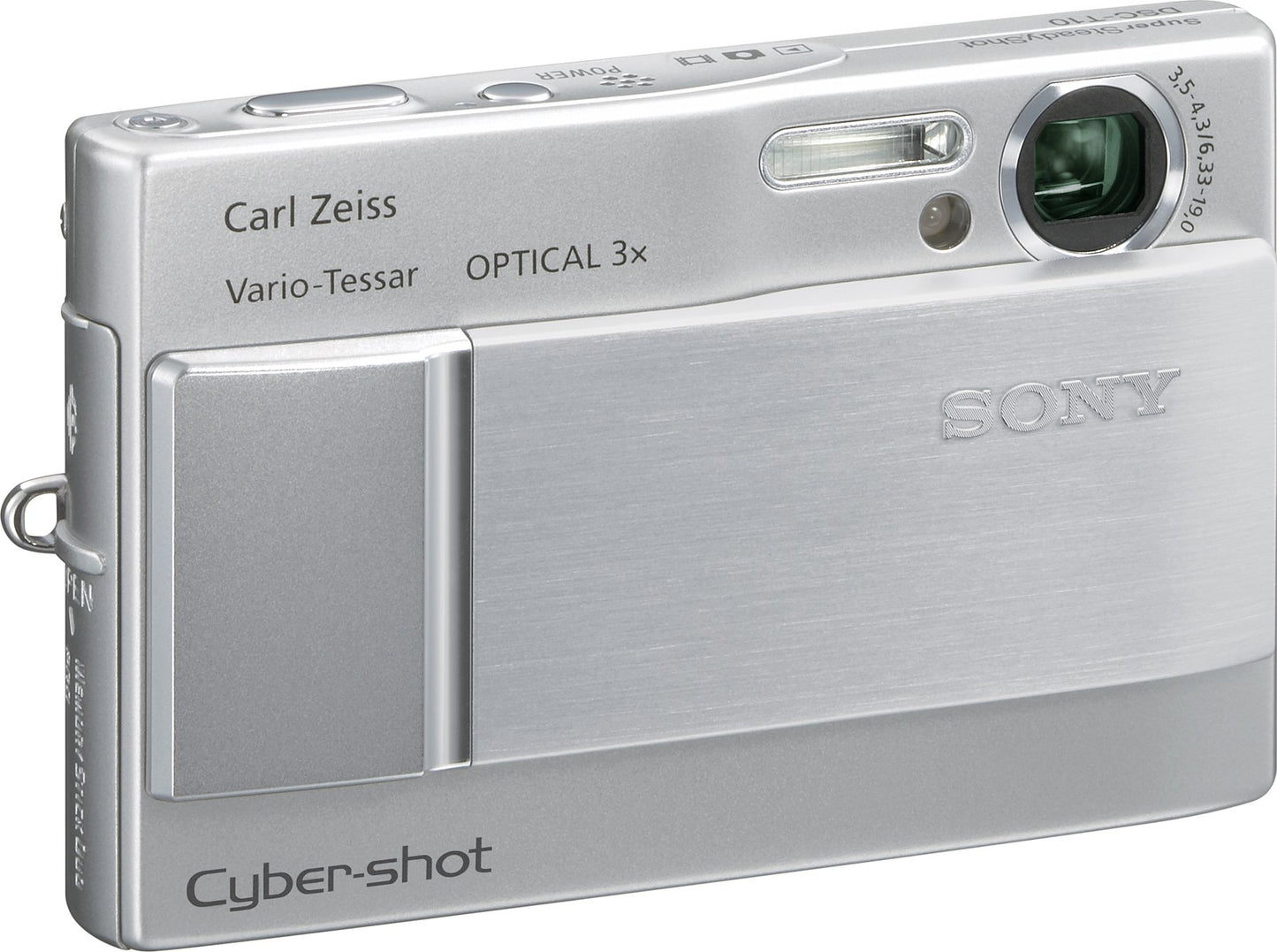 Sony Cybershot DSC-T10 7.2MP Digital Camera with 3x Optical Steady Shot Zoom (Silver)