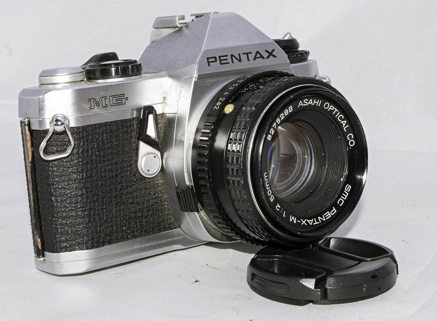 Pentax MG SLR Manual Focus Camera With a Pentax 50mm Lens