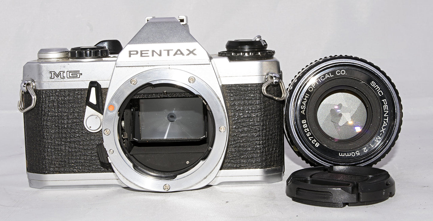 Pentax MG SLR Manual Focus Camera With a Pentax 50mm Lens