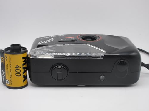Olympus Go! Point and Shoot Film Camera 35mm Bundle with Kodac Max 400 Film