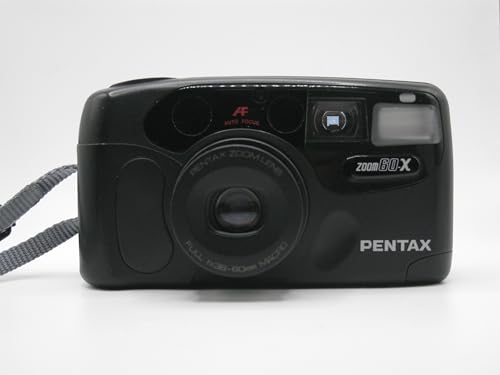 Pentax Zoom 60-X Camera 35mm Point & Shoot Polaroid Film Bundle Auto Focus Zoom Lens Flash Vintage Photography Retro Easy to Use Beginners Collectors All in One Kit with Batteries
