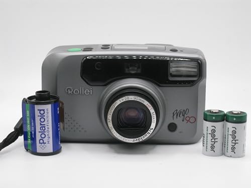 Rollei Prego 90 35mm Point & Shoot Film Camera Bundle Polaroid Film and Batteries Auto Focus Zoom Lens, Flash Vintage Photography Retro Easy to Use for Beginners All in One Kit Collectors
