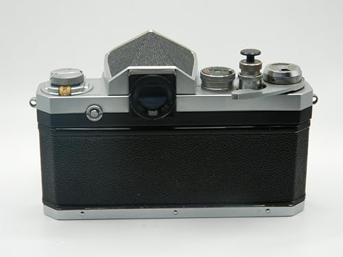 Nikon F with Eye Level Prism Black Silver Vintage SLR 35mm Film Camera
