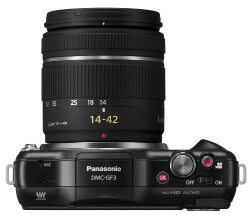 Panasonic Lumix DMC-GF3K 12 MP Micro 4/3 Mirrorless Digital Camera with 3-Inch Touch-Screen LCD and 14-42mm Zoom Lens