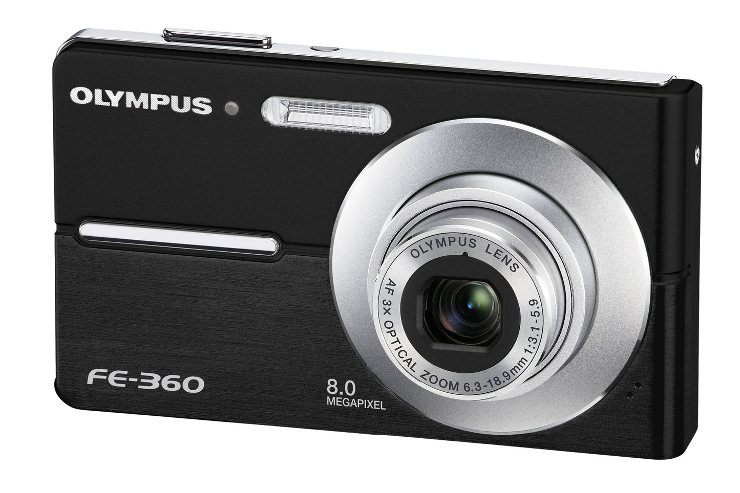 OM SYSTEM OLYMPUS FE360 8MP Digital Camera with 3x Optical Dual Zoom (Black)