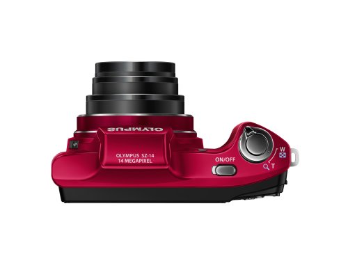 Olympus SZ-14 Red Digital Camera - International Version (No Warranty)
