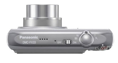 Panasonic Lumix DMC-FX33S 8.1MP Digital Camera with 3.6x Wide Angle MEGA Optical Image Stabilized Zoom (Silver)