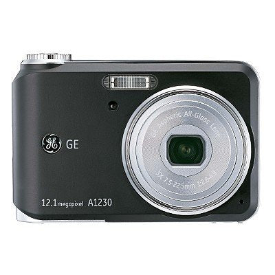 GE 12.1MP Digital Camera 3X Optical Zoom A1230 - Black