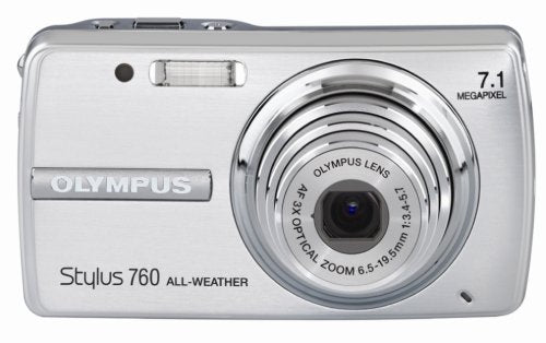 OM SYSTEM OLYMPUS Stylus 760 7.1MP Digital Camera with Dual Image Stabilized 3x Optical Zoom (Silver)