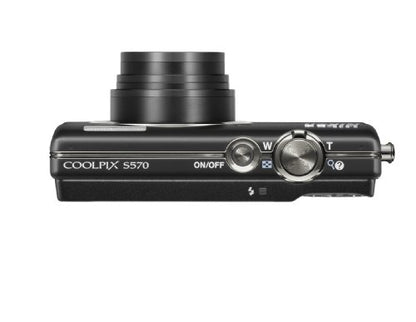 Nikon Coolpix S570 12MP Digital Camera with 5x Wide Angle Optical Vibration Reduction (VR) Zoom and 2.7-Inch LCD