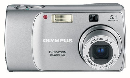 OM SYSTEM OLYMPUS D555 5MP Digital Camera with 2.8x Optical Zoom & ILP-100 Photo Printer Bundle