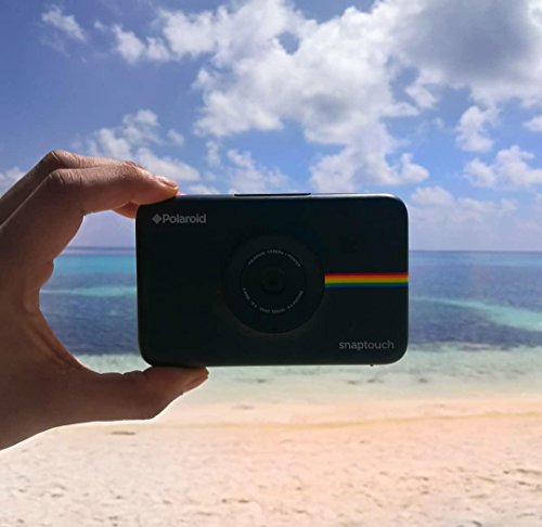 Zink Polaroid Snap Touch Portable Instant Print Digital Camera with LCD Touchscreen Display (Black)