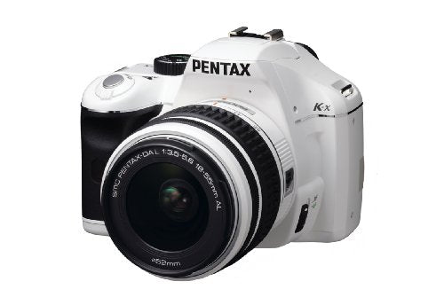 Pentax K-x 12.4 MP Digital SLR with 2.7-inch LCD and 18-55mm f/3.5-5.6 AL Lens (White)