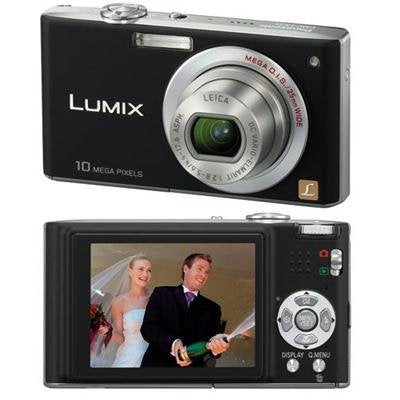 Panasonic Lumix DMC-FX35K 10MP Digital Camera with 4x Wide Angle MEGA Optical Image Stabilized Zoom (Black)