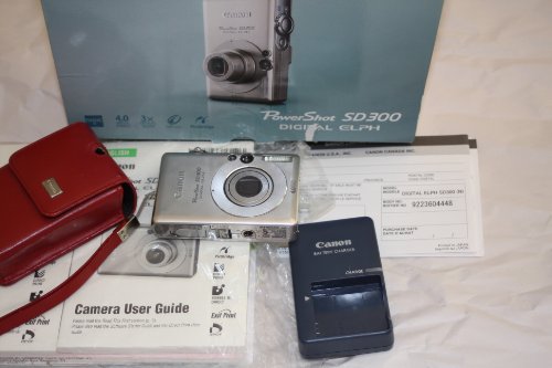 Canon Powershot SD300 4MP Digital Elph Camera with 3x Optical Zoom