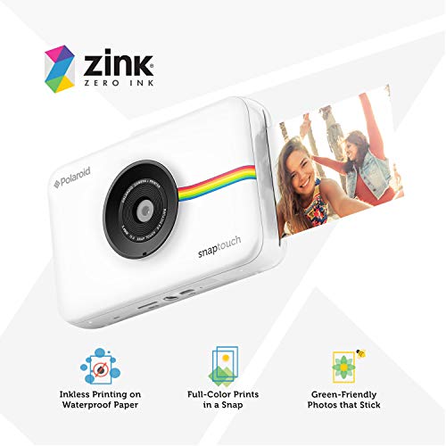 Zink Polaroid Snap Touch Portable Instant Print Digital Camera with LCD Touchscreen Display (Black)
