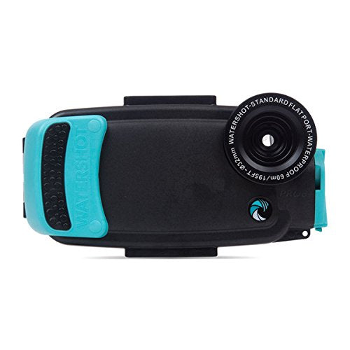 Watershot PRO Underwater Smart Phone Camera Housing Kit for iPhone 6 Plus & 6s Plus (Black/Limpet Shell) (flat + wide angle lens)