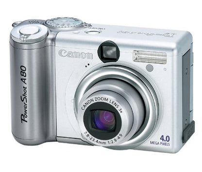 Canon PowerShot A80 4MP Digital Camera w/ 3x Optical Zoom