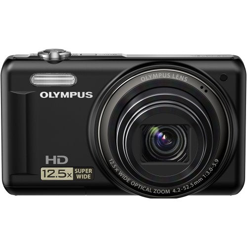 OM SYSTEM OLYMPUS VR-320 14 MP Digital Camera with 12.5x Optical Zoom and 3" LCD (Black) (Old Model)