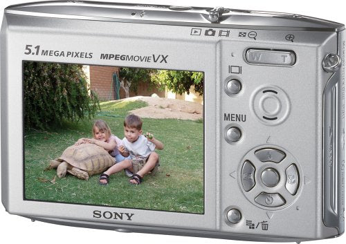 Sony Cybershot DSCT5 5.1MP Digital Camera with 3x Optical Zoom (Silver)