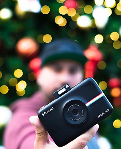 Zink Polaroid Snap Touch Portable Instant Print Digital Camera with LCD Touchscreen Display (Black)