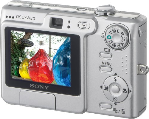 Sony Cybershot DSCW30 6MP Digital Camera with 3x Optical Zoom