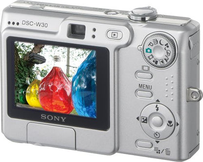 Sony Cybershot DSCW30 6MP Digital Camera with 3x Optical Zoom