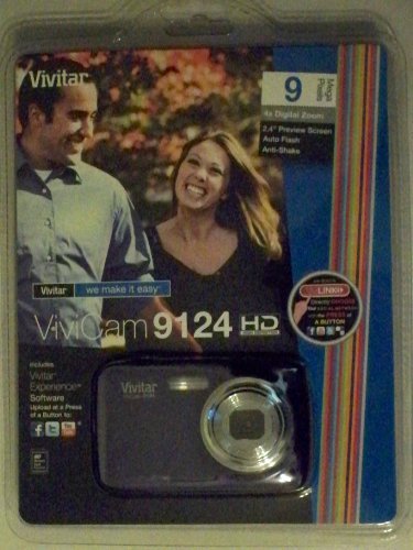 Vivitar V9124-GRP 9.1MP Digital Camera with 2.4-Inch LCD (Grape)