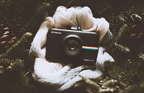 Zink Polaroid Snap Touch Portable Instant Print Digital Camera with LCD Touchscreen Display (Black)