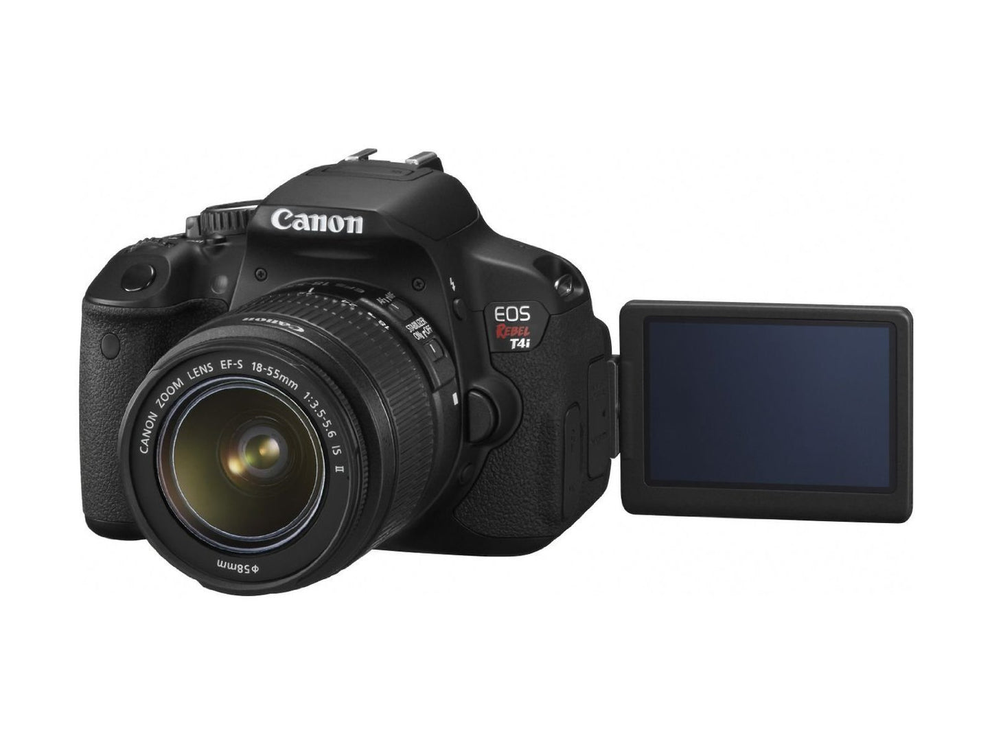 Used Canon Rebel T4I Camera W/ 18-55 F3.5-5.6 Lens