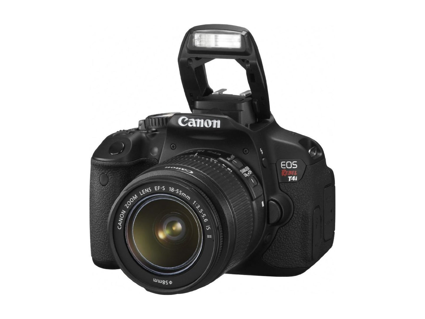 Used Canon Rebel T4I Camera W/ 18-55 F3.5-5.6 Lens