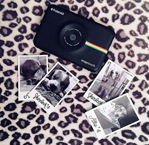 Zink Polaroid Snap Touch Portable Instant Print Digital Camera with LCD Touchscreen Display (Black)