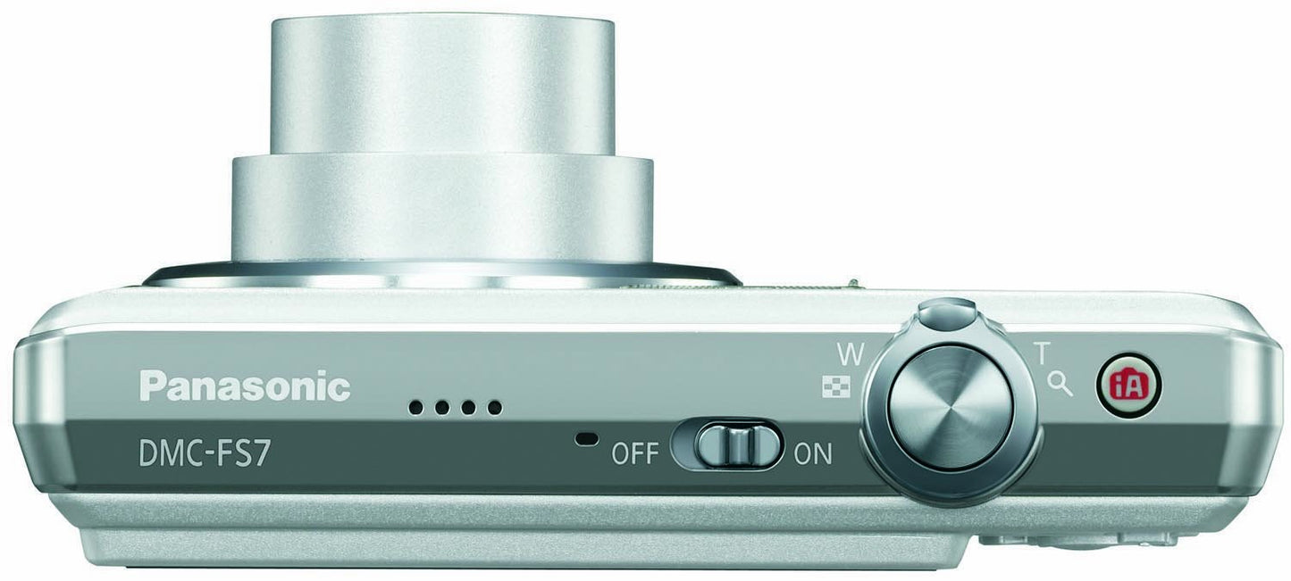 Panasonic Lumix DMC-FS7 10MP Digital Camera with 4x MEGA Optical Image Stabilized Zoom and 2.7 inch LCD (Silver)