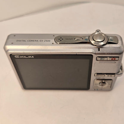 Yahemi Exilim Ex-Z500 5MP Compact Digital Camera Bundle with Carrying case, Tripod, Battery & Charger & Microfiber Cloth [Silver]