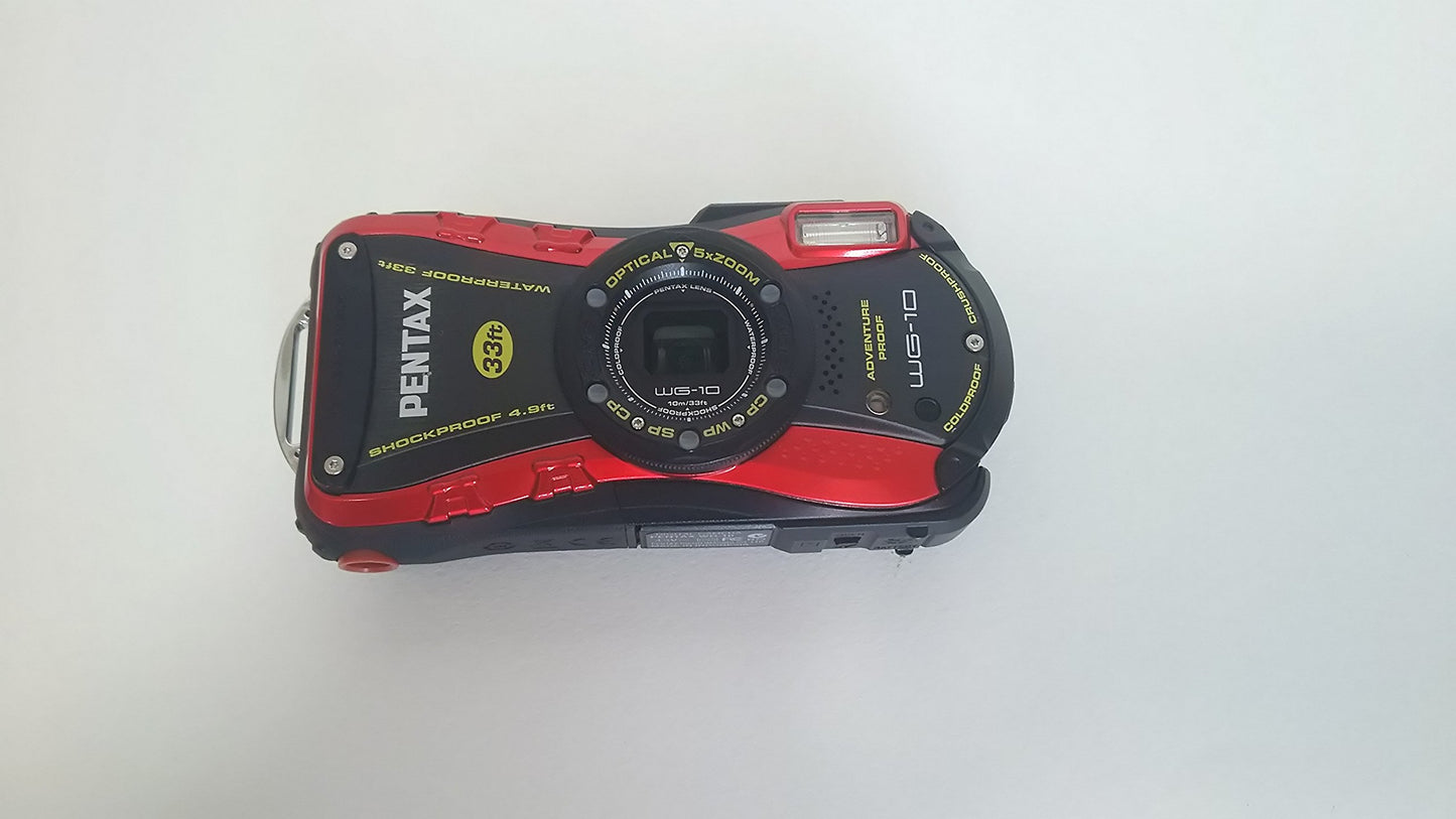 PENTAX Water Proof Digital Camera PENTAX WG-10 Red 1cmMacro Macro Stand PENTAX WG-10RD