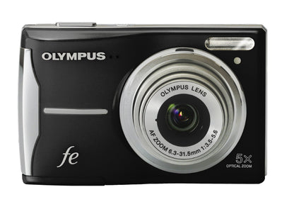OM SYSTEM OLYMPUS FE-46 12MP Digital Camera with 5x Optical Zoom and 2.7 inch LCD (Pearl Black)