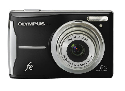 OM SYSTEM OLYMPUS FE-46 12MP Digital Camera with 5x Optical Zoom and 2.7 inch LCD (Pearl Black)